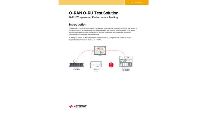 O-RAN O-RU Test Solution